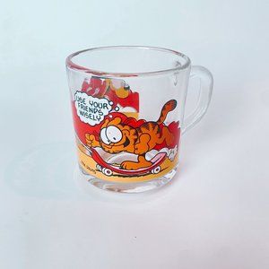 Garfield Vintage 1978 Glass Mug Mcdonalds